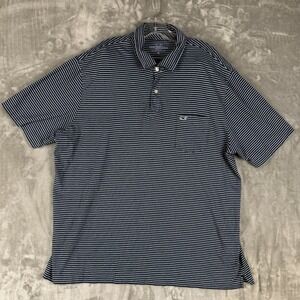 Vineyard Vines Classic Fit Mens Striped‎ Short Sleeve Polo Shirt XL Pima Cotton